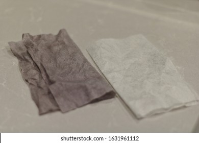 Dryer Sheets - Before And After Use In A Laundry 30.01.2020