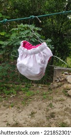 Drying Diaper On A Very Hot Day