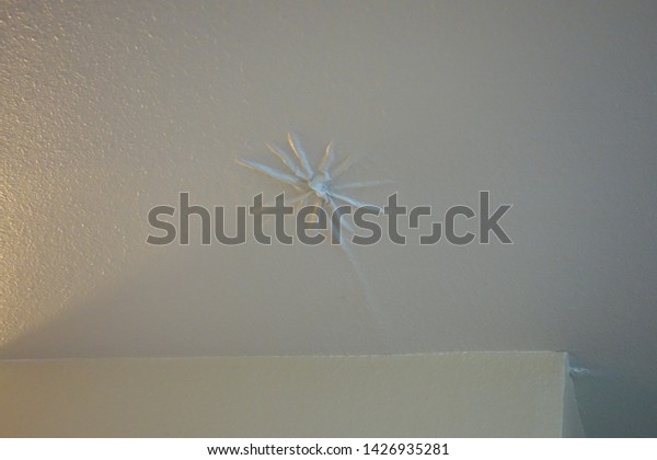 Drywall On Ceiling Signs Water Moisture Stock Photo Edit
