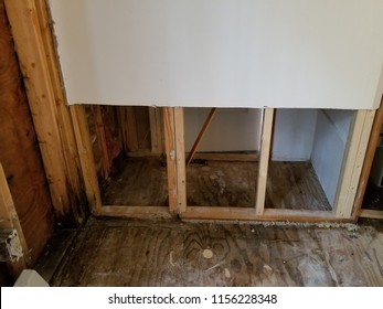 Drywall Removal From A Water Damage From A Roof Leak