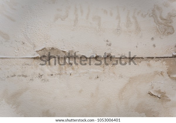 Drywall Seam Exposed This Water Damaged Stock Photo Edit