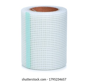 Drywall Tape Roll On White Background Isolation