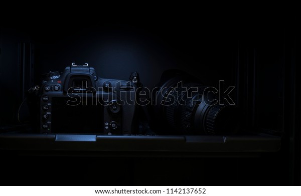 Dslr Camera Lens Kept Dry Cabinet Stock Photo Edit Now 1142137652