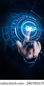 DSP - Demand Side Platform usiness, Technology, Internet and network concept.