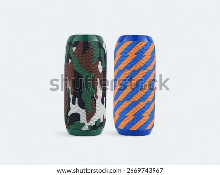 Dual Pattern Design Portable Wireless Bluetooth Speakers