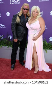 Duane Chapman, Beth Chapman At The 48th Annual Academy Of Country Music Awards Arrivals, MGM Grand Garden Arena, Las Vegas, NV 04-07-13