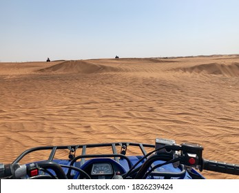 Dubai: 25th May 2019: Beautiful View Of The Atv Ride At Dubai Desert.