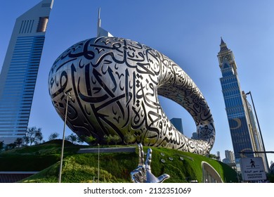 Dubai: 4th March 2022: Beautiful View Of Museum Of The Future.