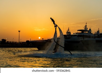 Dubai Boatshow Water Sports Stunts - Dubai Marina