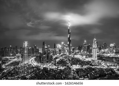 Dubai city center skyscrapers, United Arab Emirates