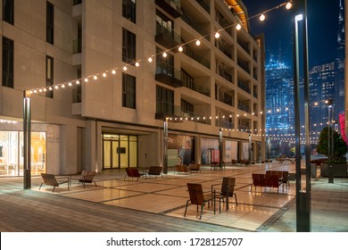 Dubai City Walk Streets, Outdoor Stores, Building And Cafes At Night | Beautiful Neighbor Hood In Dubai
- Dubai, UAE, January 27, 2020