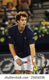 Dubai - FEBRUARY 26: Second Seed Andy Murray Defeated Arnaud Clement Of France Without Too Many Problems, Winning 6-2 6-3 On February 26, 2009 In Dubai.