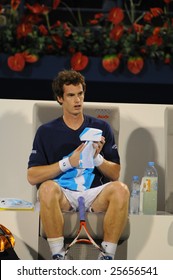 Dubai - FEBRUARY 26: Second Seed Andy Murray Defeated Arnaud Clement Of France Without Too Many Problems, Winning 6-2 6-3 On February 26, 2009 In Dubai.