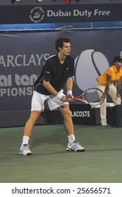 Dubai - FEBRUARY 26: Second Seed Andy Murray Defeated Arnaud Clement Of France Without Too Many Problems, Winning 6-2 6-3 On February 26, 2009 In Dubai.