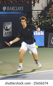 Dubai - FEBRUARY 26: Second Seed Andy Murray Defeated Arnaud Clement Of France Without Too Many Problems, Winning 6-2 6-3 On February 26, 2009 In Dubai.