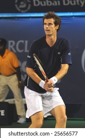 Dubai - FEBRUARY 26: Second Seed Andy Murray Defeated Arnaud Clement Of France Winning 6-2 6-3 On February 26, 2009 In Dubai.