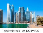 Dubai Marina is an artificial canal city and a district in Dubai in UAE