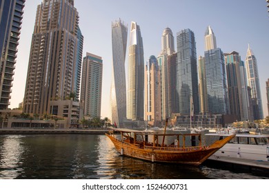 Dubai Marina in a summer day, UAE