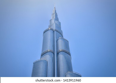 Dubai: May 2019: Beautiful view of Burj Khalifa. It’s World’s tallest building.