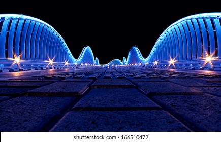 Dubai Meydan bridge, Modern artistic bridge in Dubai