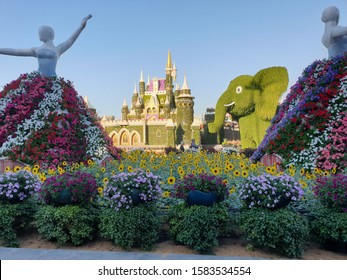 Dubai miracle garden with over 45 million flowers.