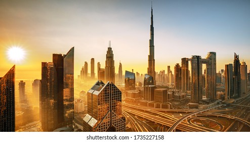 Dubai City Center Amazing City Skyline Stock Photo (Edit Now) 1914970603