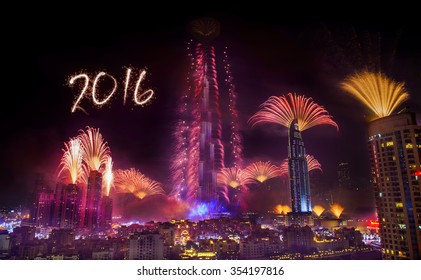 Dubai New Year Fireworks 2016