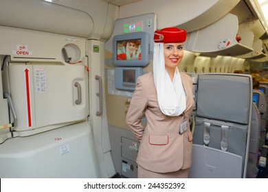 Emirates A380 Cabin Crew Images Stock Photos Vectors Shutterstock