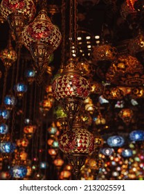 Dubai Old Market Souk Lamp Store Famous Tourist Photo Spot Depth Of Field 