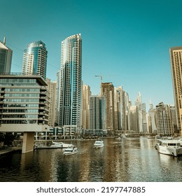 Dubai, UAE- 04.09.2022. Dubai Marina Walk