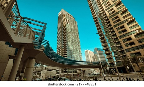 Dubai, UAE- 04.09.2022. Dubai Marina Walk