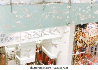 Dubai, UAE - 20 March 2018: Dubai Mall Fashion Avenue. Shopping In Dubai Mall