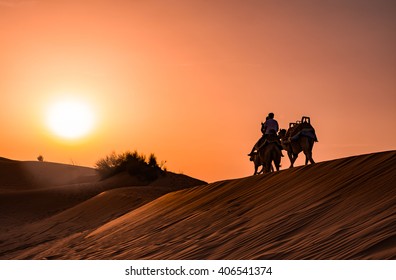 Dubai, UAE - 29th Feb, 2016: Dune bashing at Desert safari in  Land Cruiser  - Powered by Shutterstock