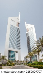 DUBAI, UAE - April 17, 2022: Jumeirah Emirates Towers, Trade Centre, At Day.