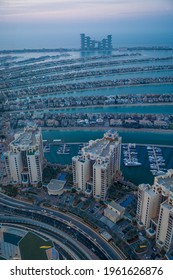 Dubai, Uae, April 20, 2021. Aerial View Of Royal Atlantis Hotel. New Luxury  Resort In Dubai. 