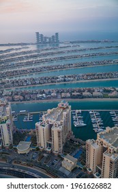 Dubai, Uae, April 20, 2021. Aerial View Of Royal Atlantis Hotel. New Luxury  Resort In Dubai. 