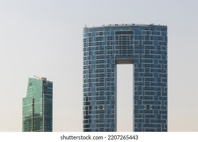 Dubai, UAE - August 12, 2022: DoubleTree By Hilton Hotel And The Address Beach Resort In Dubai Marina, Dubai.