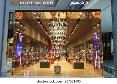 DUBAI, UAE - CIRCA OCTOBER, 2014: a store at the Dubai Mall. The Dubai Mall is the largest shopping mall in the world by total area.