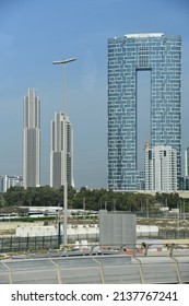 DUBAI, UAE - DEC 29: Address Beach Resort JBR In Dubai, UAE, As Seen On Dec 29, 2021. 