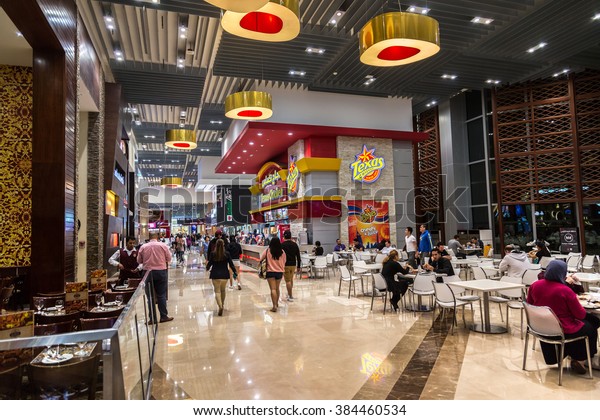 Dubai Uae December 5 Food Court Buildings Landmarks Interiors