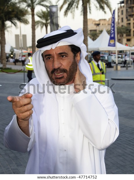 DUBAI, UAE - FEB\
15: The UAE born rally driver,Mohammed bin Sulayem attends the\
Downtown Dubai Classic Car Show held at the Downtown Dubai, on Feb\
15, 2009 in Dubai, UAE.