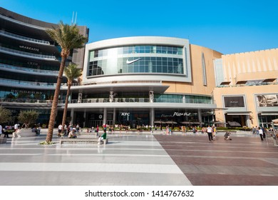 DUBAI, UAE - FEBRUARY 24, 2019: The Dubai Mall is the second largest shopping mall in the world located in Dubai in UAE