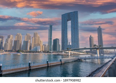 Dubai, UAE, January 18, 2020. Address Beach Hotel And JBR Dubai Panoramic View. 