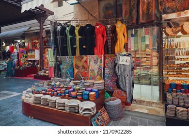 Dubai, Uae, June 10, 2022. Traditional Old Souk. 