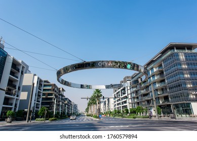 Dubai, UAE, June 21, 2020. Roundabout In City Walk. New Shopping Area By Meeras. 