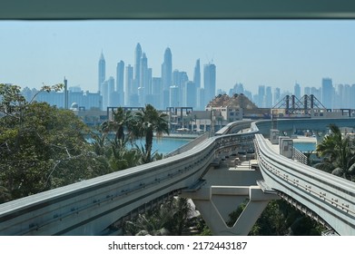 Dubai, Uae, June 25, 2022. Dubai Monorail. 