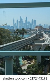 Dubai, Uae, June 25, 2022. Dubai Monorail. 