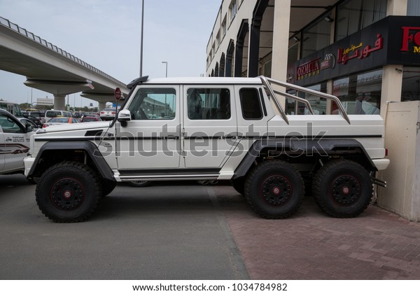 Dubai Uae March 17 White Mercedesbenz Stock Photo Edit Now