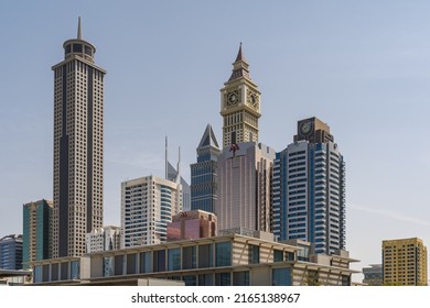 Dubai , UAE - March 5, 2022: The Dubai International Financial Cente (DIFC ) is a special economic zone in Dubai , UAE .