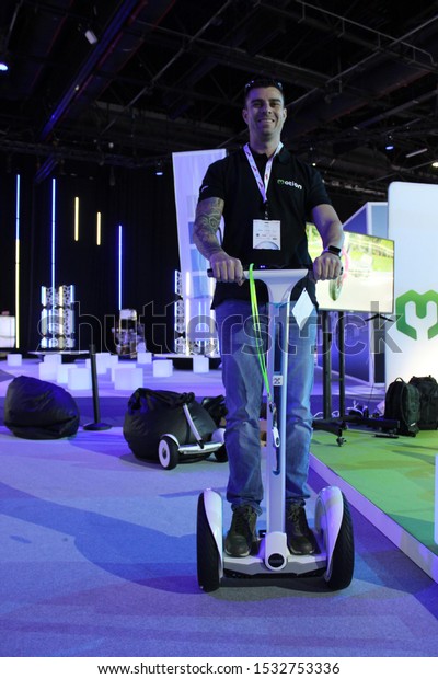 Dubai, UAE - October 15-16, 2019: The 2-day
Dubai World Congress for Self-Driving Transport raises public
awareness of modern and future transport while showcasing the
future of self-driving
vehicles.
